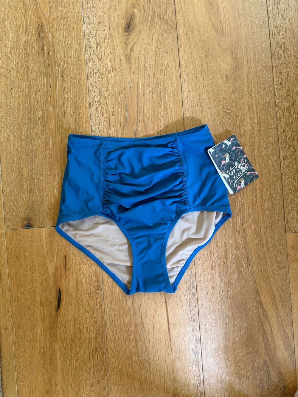 💙Kortni Jeane Royal Blue High-Waist Swim Bottoms